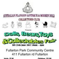 Dolls, Bears, Toys & Collectables Fair  Hosted By Australian Planting (antique & Modern Doll) Collectors Club