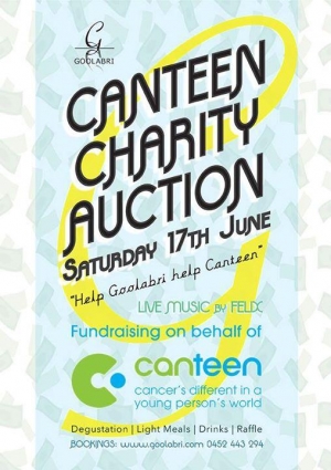 June 17 Goolabri Canteen Charity Auction - Sutton NSW