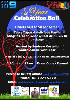Jul 1 Puddle Jumpers 5th Anniversary Ball - Adelaide