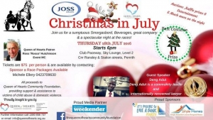 July 28 Queen of Hearts Foundation Christmas In July At The Races - Emu Plains NSW