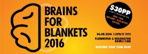 August 6 300 Blankets Trivia Night - Brains for Blankets 2016 - Flemington Melbourne