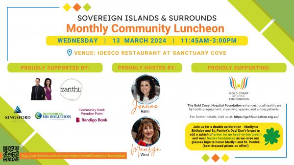 Sovereign Islands & Surrounds Monthly Community Luncheon