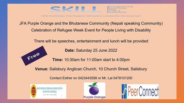 Celebration of Refugee Week for People Living with Disability