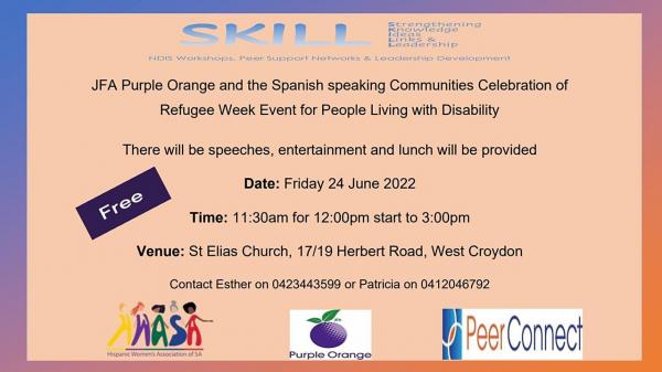 Celebration of Refugee Week Event for people living with disability