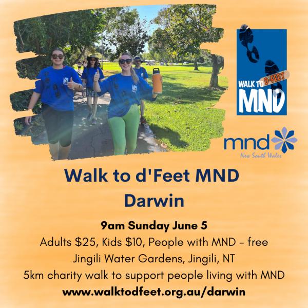 Walk to dFeet MND Darwin