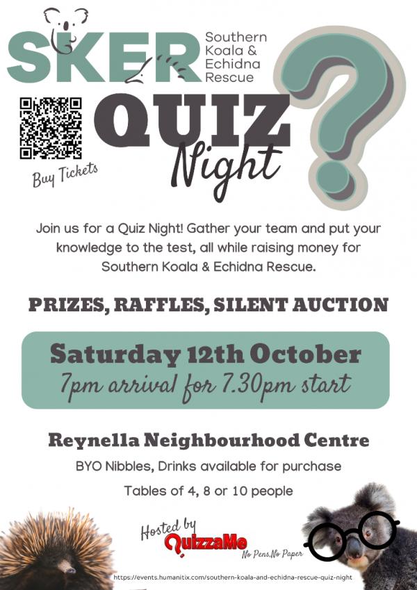 Southern Koala & Echidna Rescue Quiz night