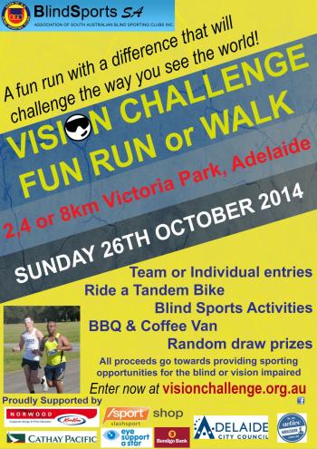Vision Challenge Fun RunWalk 2015 - Adelaide SA