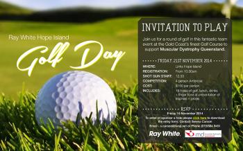 Ray White Hope Island Golf Day for Muscular Dystrophy QLD