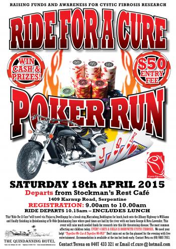 Ride for a Cure 2015 Poker Run - Serpentine VIC