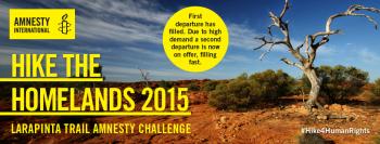 Hike the Homelands 2015 - Larapinta Trail, NT
