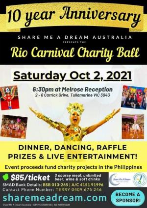 Rio Carnival Charity Ball 2021 : SMAD 10 Year Anniversary