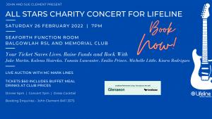 Feb 26 All Stars Charity Concert for Lifeline
