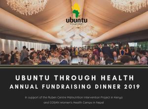 Ubuntu Through Health Fundraising Dinner 2021