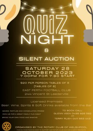 Welshpool Rotary Annual Quiz Night & Silent Auction