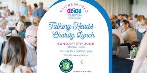 Talking Heads Lunch supporting AEIOU Foundation for children with autism