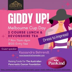 World Pancreatic Cancer Awareness Month Melbourne Cup Lunch 2023
