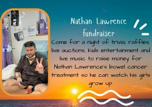 Nathan Lawrence fundraiser for bowel cancer treatment : NEWCASTLE event