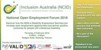 National Open Employment Forum 2018