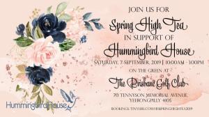 Spring High Tea, Fundraising for Hummingbird House