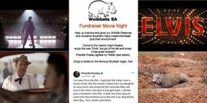 Wombats SA Fundraiser Movie Night : Elvis : movie of his life and times.