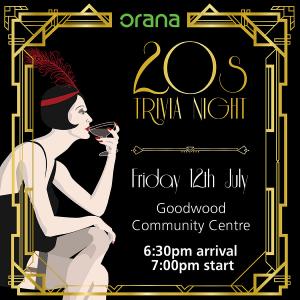 Orana 20s Trivia Night