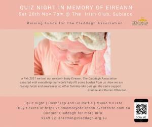 Quiz night in Memory of Eireann