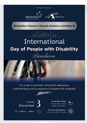 International Day of Disability Luncheon