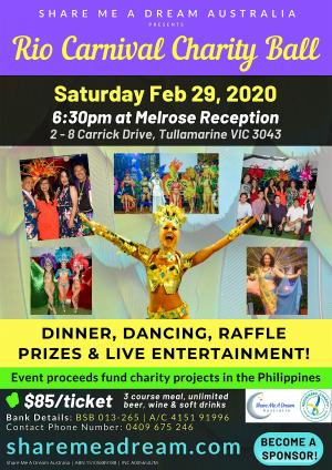 Rio Carnival Charity Ball Fundraiser Dinner Dance 2024