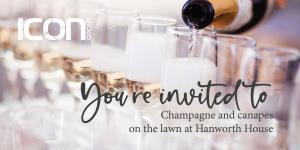 Champagne & canapes at Hanworth House