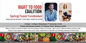 Right to Food Coalitions Spring Feast Fundraiser