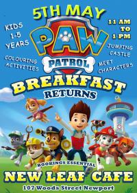 Paw Patrol Breakfast - Meet the characters, jumping castle and more!