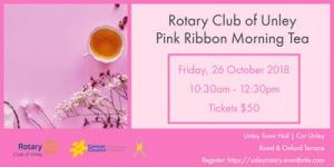 Pink Ribbon Morning Tea - Rotary Club of Unley
