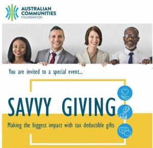 Savvy Giving - Making the biggest impact with tax deductible gifts