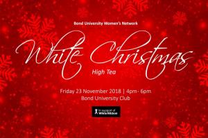 Bond University Womens Network | White Christmas High Tea 2018