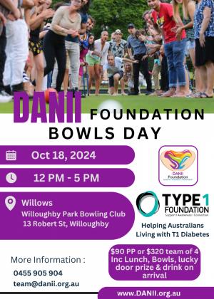 DANII Foundation Lawn Bowls Charity Day : Willows : 18th October 2024 12pm:5pm