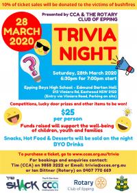Trivia Night by CCA and The Rotary Club of Epping