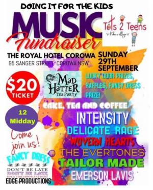 Doing it for the kids - Music Fundraiser for Tots2teens