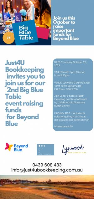 JUST4U Beyond Blue Charity Event