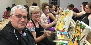 Sarina Paint & Sip Charity Event
