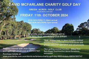 David McFarlane Charity Golf Day 2024