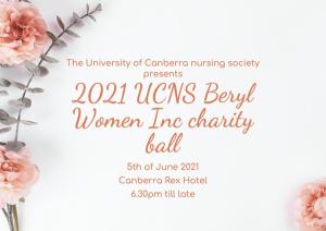 2021 UC Nursing society Beryl Women Inc charity ball