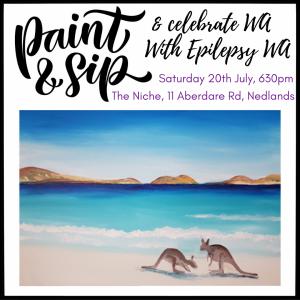 Jul 20 Paint and Sip with Epilepsy WA