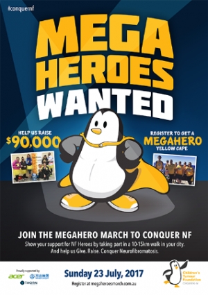 July 23 Mega Hero March to Conquer Neurofibromatosis (NF) - Across Australia