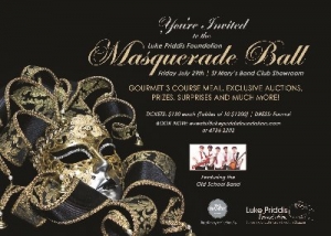 July 29 Luke Priddis Foundation Masquerade Ball -Sydney