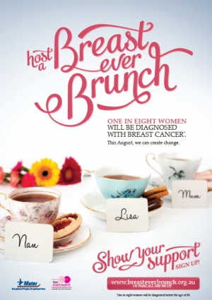 Host a Breast Ever Brunch - Mater Chicks in Pink