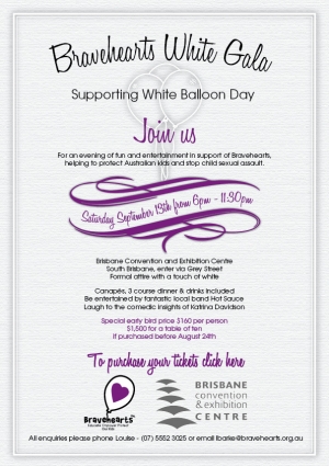 Support Bravehearts White Gala